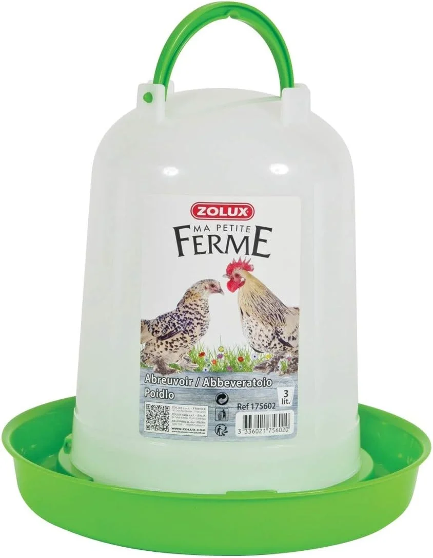آبخوری طیور زولاک مناسب پرندگان و مرغ - 3 لیتر آبخوری طیور زولاک مناسب پرندگان و مرغ - 3 لیتر