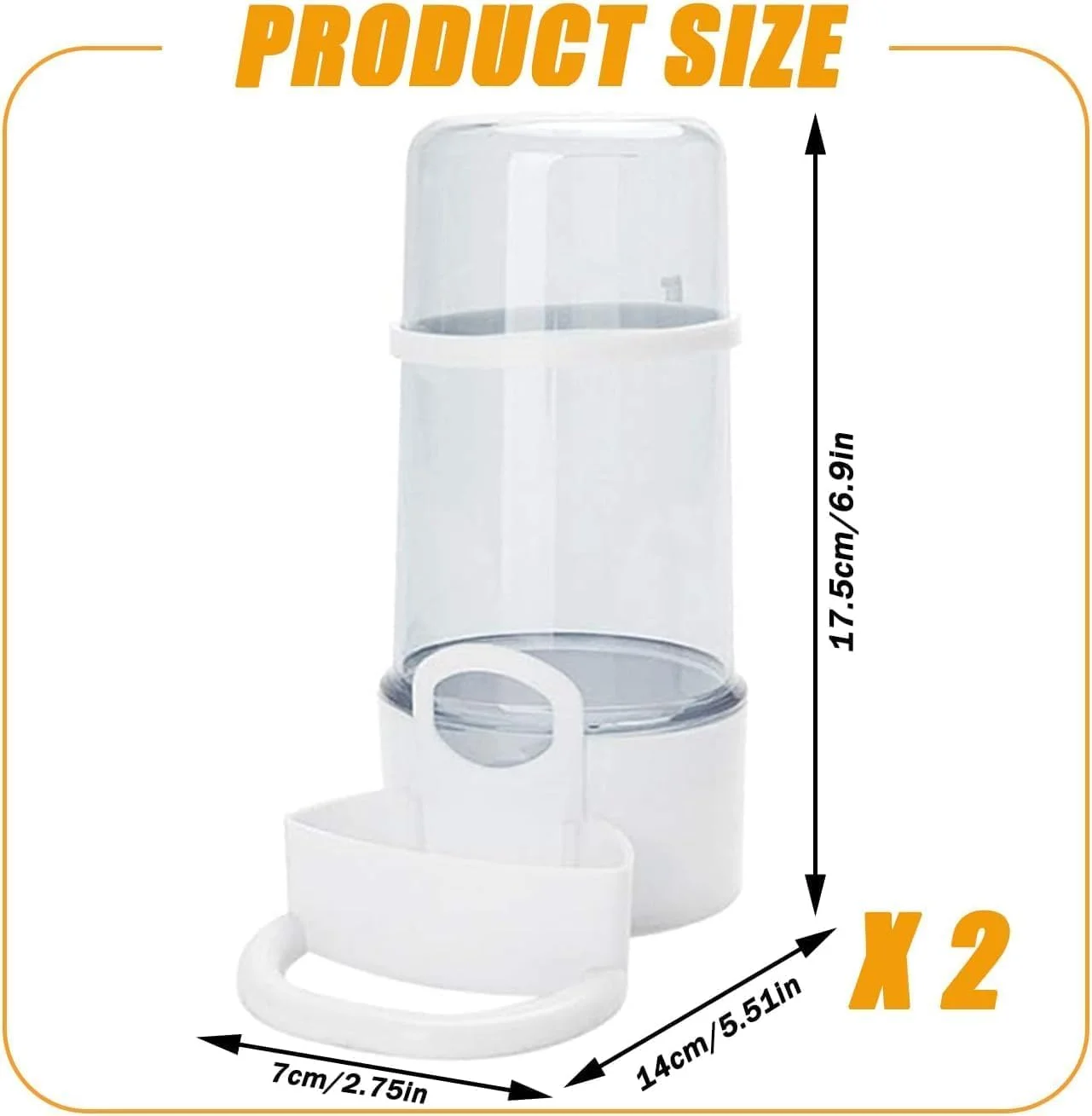 ست ظرف غذا و آب پرندگان - آبخوری اتوماتیک، کاسه آویز غذا، لوازم جانبی قفس برای همستر، کبوتر، طوطی و حیوانات کوچک (2 تکه) ست ظرف غذا و آب پرندگان - آبخوری اتوماتیک، کاسه آویز غذا، لوازم جانبی قفس برای همستر، کبوتر، طوطی و حیوانات کوچک (2 تکه)