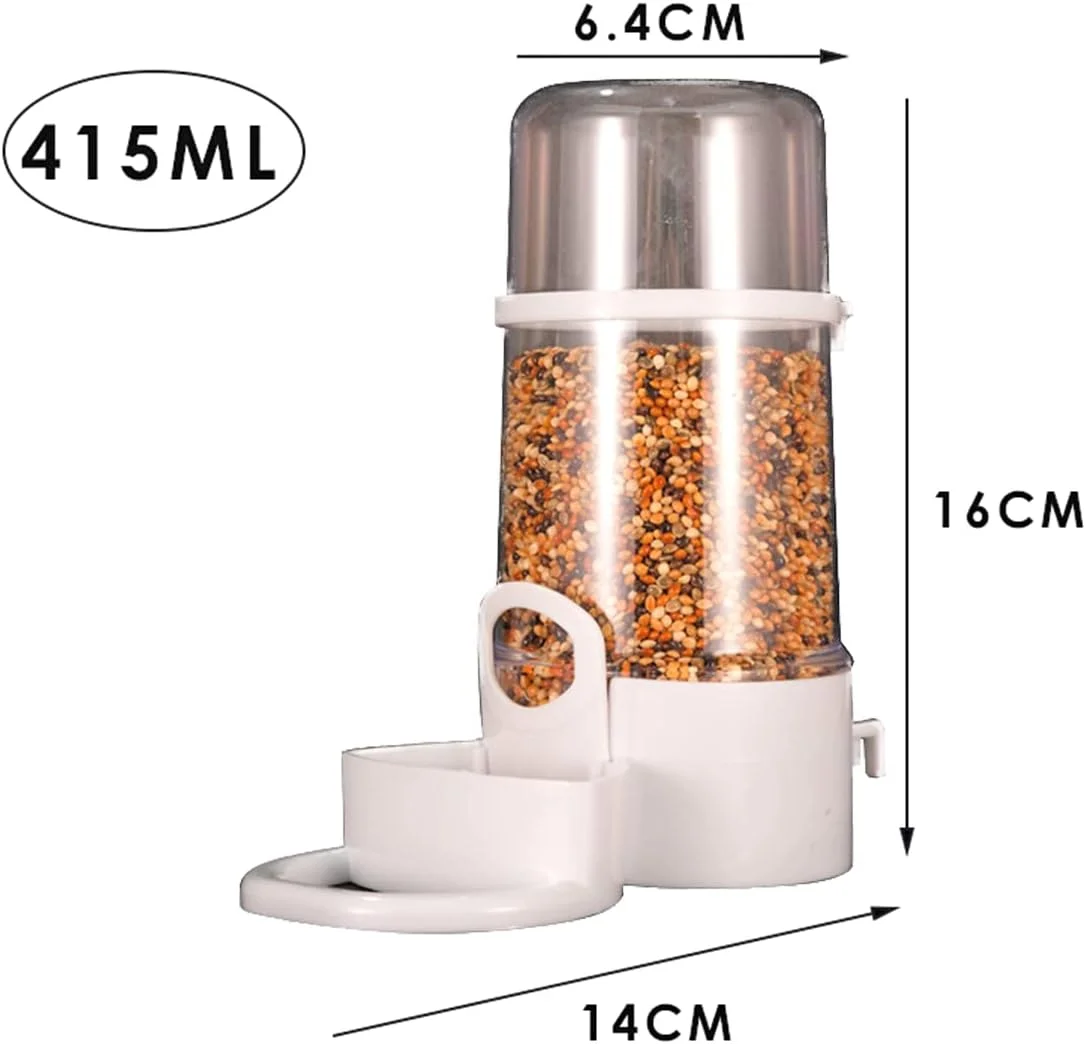 یامی بوبو 2 عدد غذاخوری اتوماتیک پرندگان و آبخوری پرندگان با گیره، بطری پخش کننده لوازم پرندگان خانگی، فنجان های نوشیدنی برای قفس طوطی حیوانات خانگی 415 میلی لیتر یامی بوبو 2 عدد غذاخوری اتوماتیک پرندگان و آبخوری پرندگان با گیره، بطری پخش کننده لوازم پرندگان خانگی، فنجان های نوشیدنی برای قفس طوطی حیوانات خانگی 415 میلی لیتر
