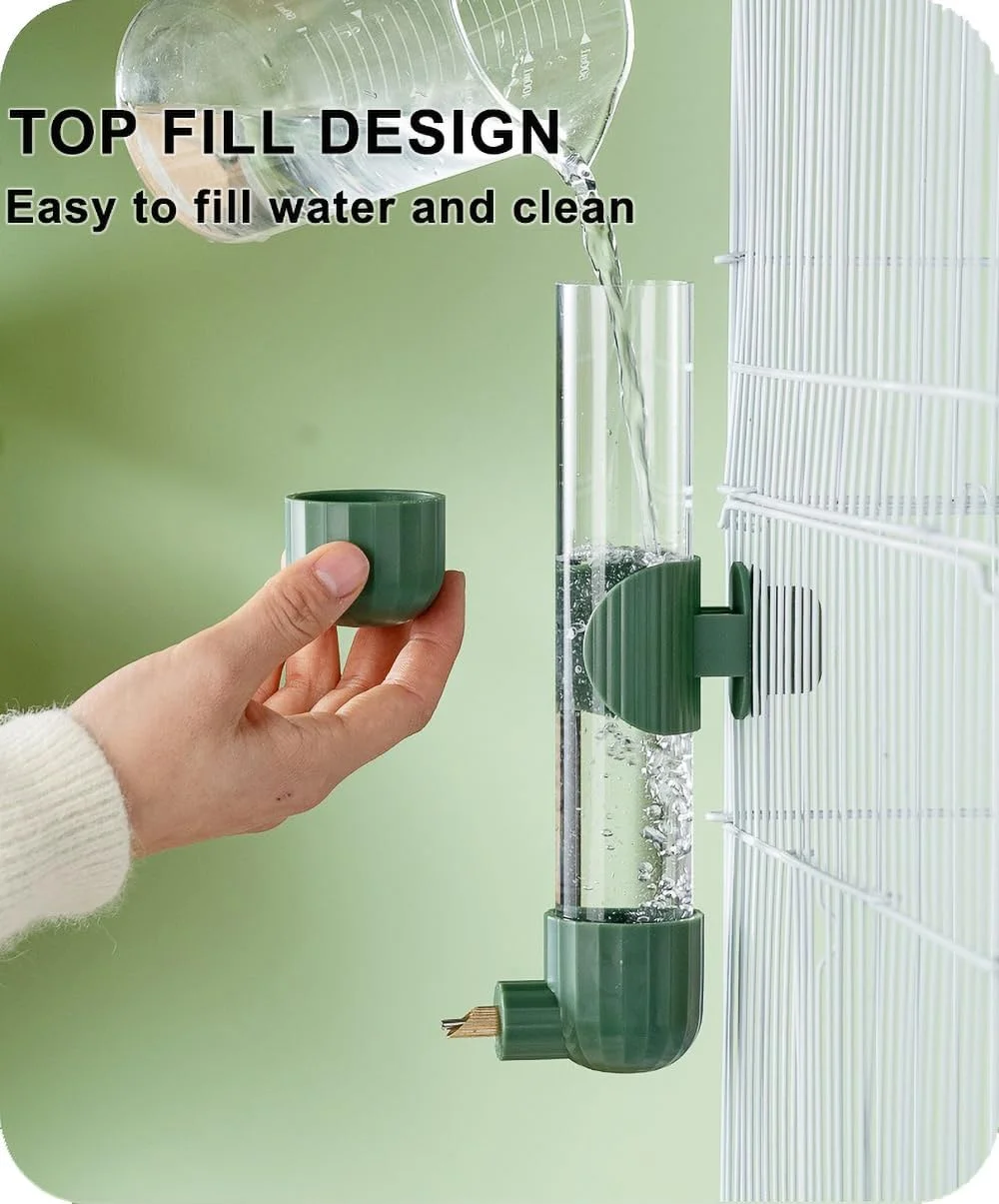 آبخوری پرنده YICUTE، دستگاه نوشیدنی اتوماتیک پرنده، آب پخش کن طوطی، بطری آب پرنده، لوازم جانبی قفس پرنده، آبنما طوطی (220 میلی لیتر)