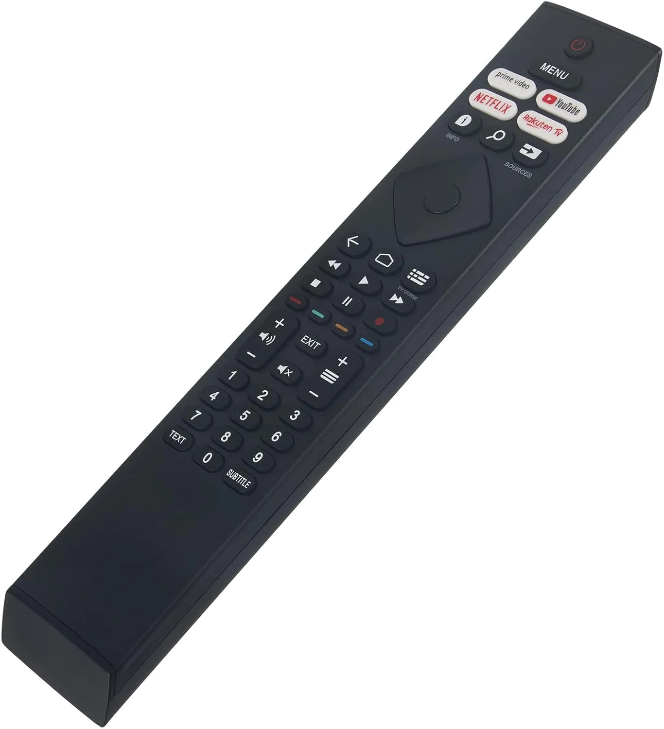 ریموت کنترل جایگزین PerFascin 398GR10BEPHN0042BC BRC0984502/01 مناسب برای تلویزیون هوشمند فیلیپس با دکمه های نتفلیکس، یوتیوب و پرایم ویدیو