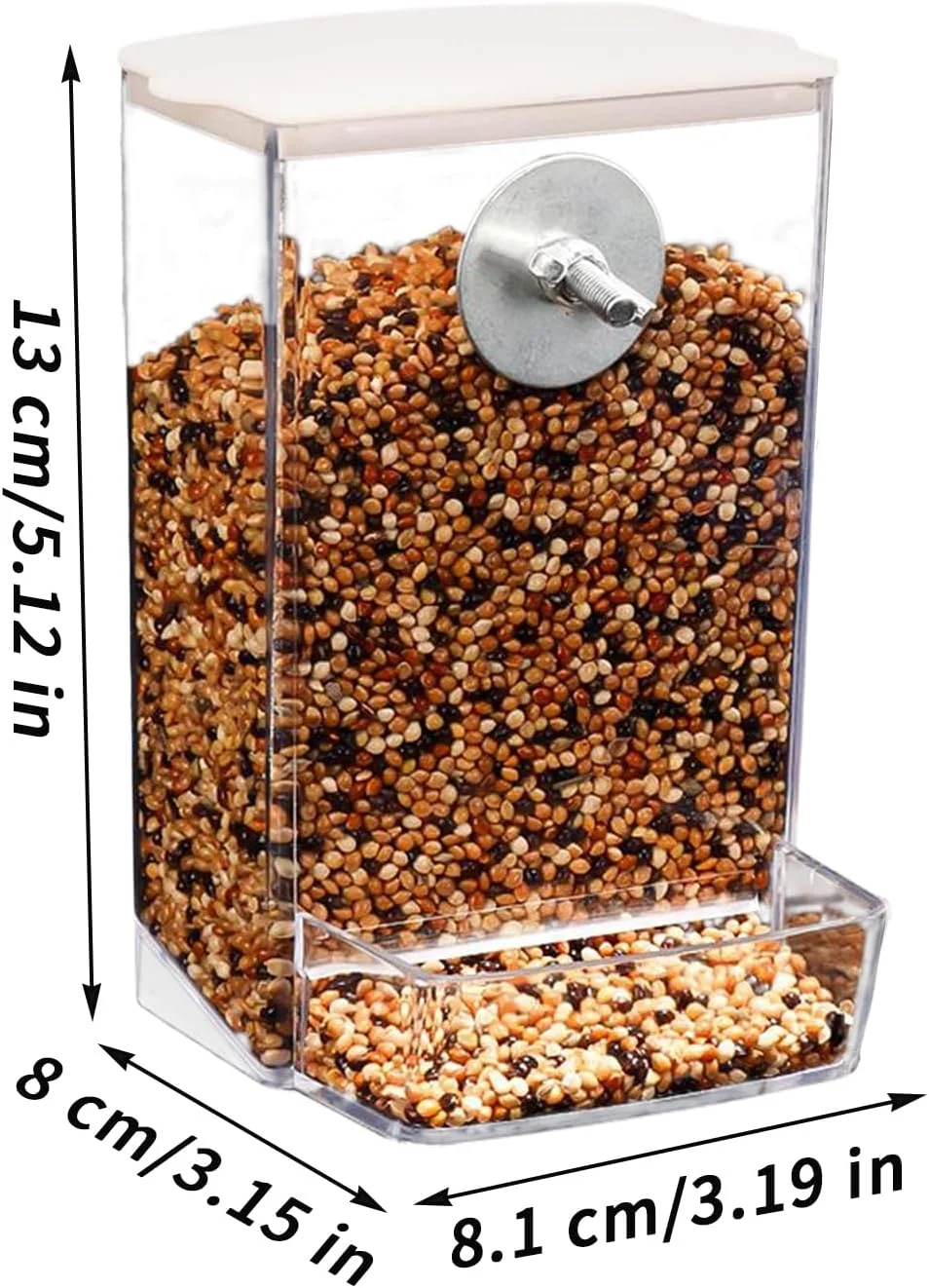 ظرف غذای پرندگان وحشی با قابلیت پر شدن خودکار - کاسه های تغذیه پرندگان جداشدنی | محفظه غذای شفاف برای طوطی، مرغ مگس خوار، مرغ، پاسیو، پنجره، حیاط ظرف غذای پرندگان وحشی با قابلیت پر شدن خودکار - کاسه های تغذیه پرندگان جداشدنی | محفظه غذای شفاف برای طوطی، مرغ مگس خوار، مرغ، پاسیو، پنجره، حیاط