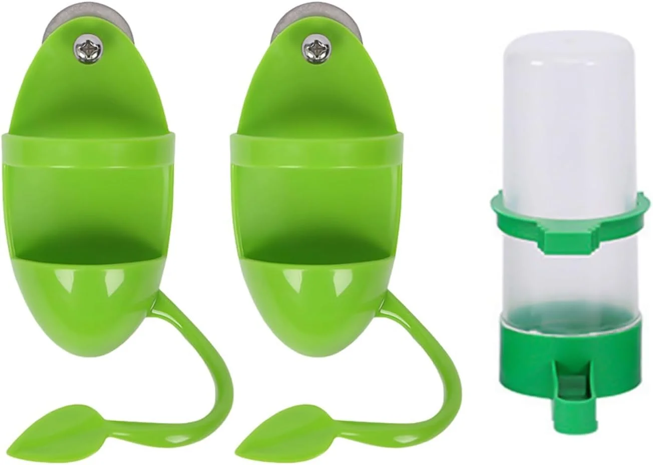 ست دانخوری دو تکه و آبخوری یک تکه پرندگان TERRIFI، پایه دانخوری طوطی، لوازم پرندگان خانگی، ظرف غذا برای پرندگان، شامل اسکلت ماهی مرکب پرنده، بادوام و آسان برای استفاده ست دانخوری دو تکه و آبخوری یک تکه پرندگان TERRIFI، پایه دانخوری طوطی، لوازم پرندگان خانگی، ظرف غذا برای پرندگان، شامل اسکلت ماهی مرکب پرنده، بادوام و آسان برای استفاده