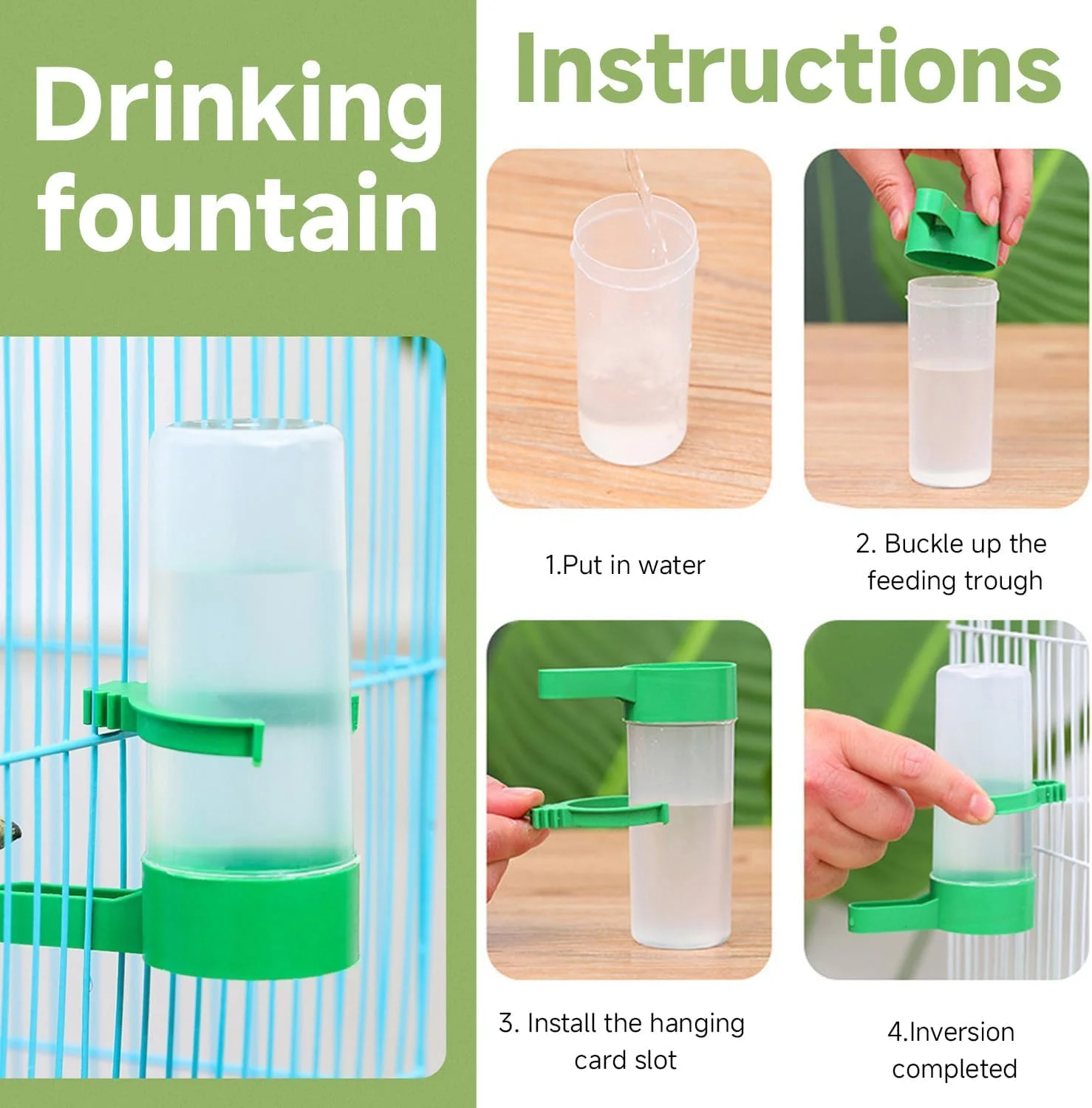 ست دانخوری دو تکه و آبخوری یک تکه پرندگان TERRIFI، پایه دانخوری طوطی، لوازم پرندگان خانگی، ظرف غذا برای پرندگان، شامل اسکلت ماهی مرکب پرنده، بادوام و آسان برای استفاده ست دانخوری دو تکه و آبخوری یک تکه پرندگان TERRIFI، پایه دانخوری طوطی، لوازم پرندگان خانگی، ظرف غذا برای پرندگان، شامل اسکلت ماهی مرکب پرنده، بادوام و آسان برای استفاده