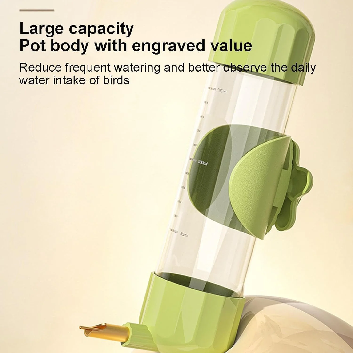 آبخوری پرنده، ظرف آب پرنده، آبخوری اتوماتیک شفاف برای عروس هلندی و مرغ عشق با طراحی سوزنی (سبز، 200 میلی لیتر) آبخوری پرنده، ظرف آب پرنده، آبخوری اتوماتیک شفاف برای عروس هلندی و مرغ عشق با طراحی سوزنی (سبز، 200 میلی لیتر)