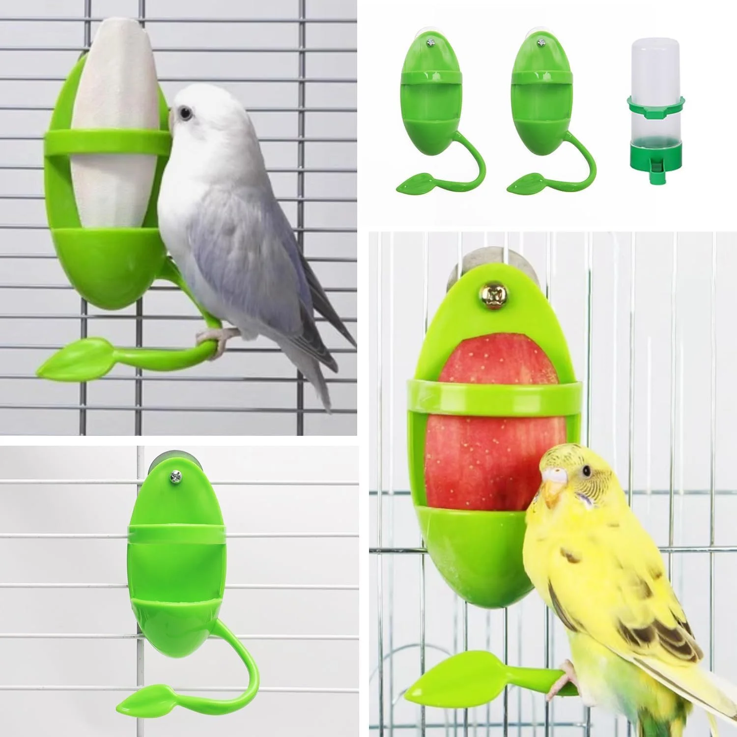 ست دانخوری دو تکه و آبخوری یک تکه پرندگان TERRIFI، پایه دانخوری طوطی، لوازم پرندگان خانگی، ظرف غذا برای پرندگان، شامل اسکلت ماهی مرکب پرنده، بادوام و آسان برای استفاده ست دانخوری دو تکه و آبخوری یک تکه پرندگان TERRIFI، پایه دانخوری طوطی، لوازم پرندگان خانگی، ظرف غذا برای پرندگان، شامل اسکلت ماهی مرکب پرنده، بادوام و آسان برای استفاده