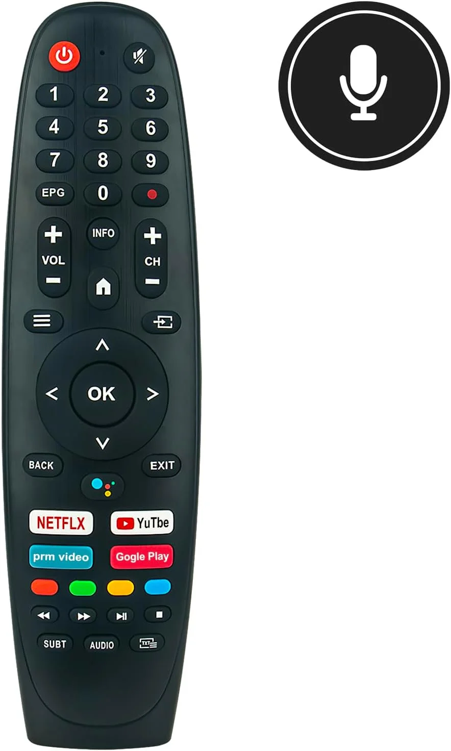 ریموت کنترل جایگزین ROLLGAN RM-C3408E مناسب برای تلویزیون هوشمند JVC مدل LT-32N3135A LT32N3135A جایگزین RM-C3420