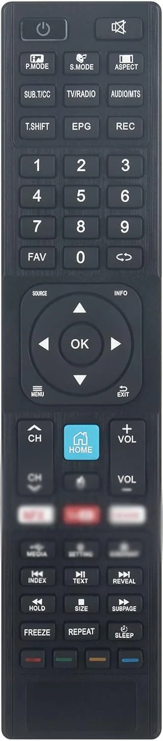 کنترل از راه دور تلویزیون RM-C3401، سازگار با مدل های تلویزیون هوشمند LED 4K UHD مدل های LT-55N775A، LT-55N685A، LT-65N785A