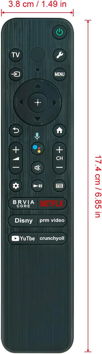 ریموت کنترل صوتی جایگزین RMF-TX810U مناسب برای تلویزیون های هوشمند 4K Bravia HDR سونی سری 2023 مدل های KD-55X80L KD-65X77L KD-65X80L KD-75X77L KD-75X80L KD-85X77L XR-55A80CL XR-55A80L XR-55X90L جایگزین RMF-TX811D ریموت کنترل صوتی جایگزین RMF-TX810U مناسب برای تلویزیون های هوشمند 4K Bravia HDR سونی سری 2023 مدل های KD-55X80L KD-65X77L KD-65X80L KD-75X77L KD-75X80L KD-85X77L XR-55A80CL XR-55A80L XR-55X90L جایگزین RMF-TX811D