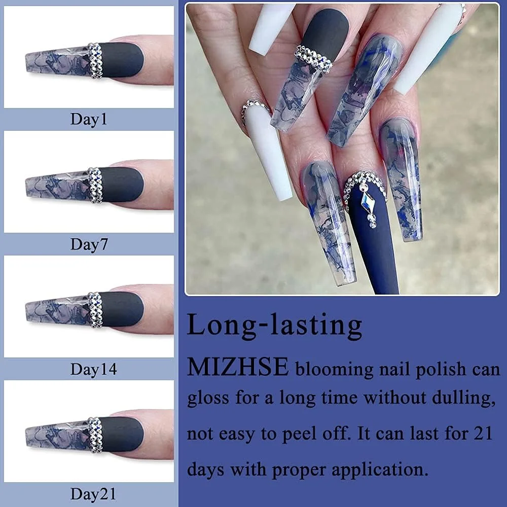 لاک ژل آبرنگی MIZHSE، ژل بلومینگ، لاک ژل ناخن طرح گل مرمر، ژل رنگ ناخن شکوفه، جلوه آبرنگی، طراحی پاییزی، کیت مانیکور ناخن برای مبتدیان و سالن های ناخن لاک ژل آبرنگی MIZHSE، ژل بلومینگ، لاک ژل ناخن طرح گل مرمر، ژل رنگ ناخن شکوفه، جلوه آبرنگی، طراحی پاییزی، کیت مانیکور ناخن برای مبتدیان و سالن های ناخن