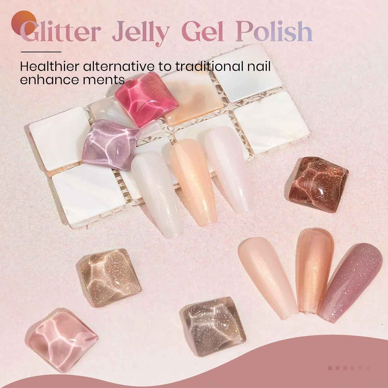 لاک ژل اکلیلی و براق MIZHSE، 7 میلی لیتر، ژلی شیری رنگین کمانی صورتی کالباسی قهوه ای، لاک ژل براق و نیمه شفاف، ست مانیکور 12 رنگ لاک ژل اکلیلی و براق MIZHSE، 7 میلی لیتر، ژلی شیری رنگین کمانی صورتی کالباسی قهوه ای، لاک ژل براق و نیمه شفاف، ست مانیکور 12 رنگ