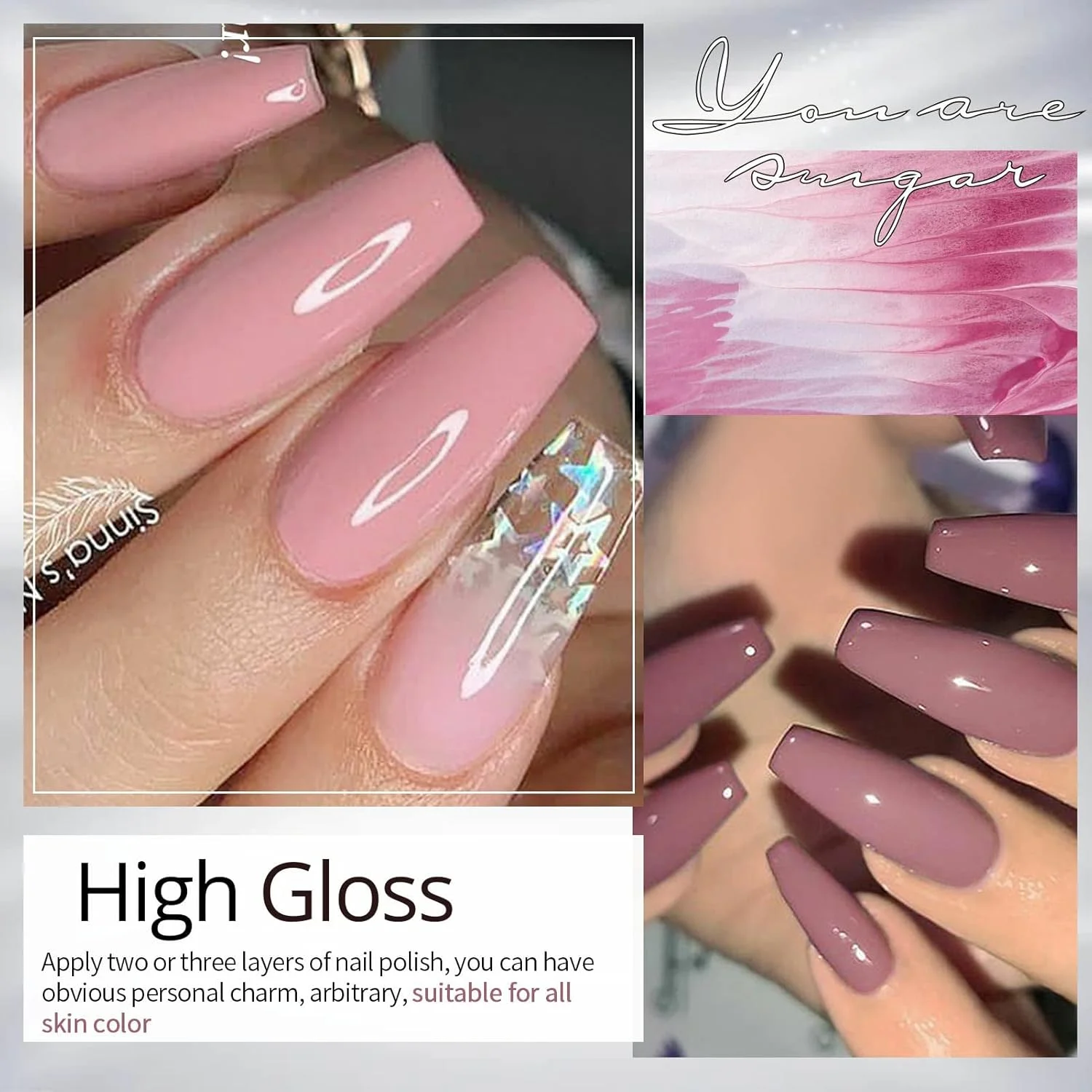 مجموعه لاک ژل ناخن پاییزی و زمستانی UR SUGAR، لاک ژل ناخن 6 رنگ صورتی خاکستری کلاسیک، کیت لاک ژل ناخن، مناسب برای مانیکور DIY، هدیه کریسمس برای زنان مجموعه لاک ژل ناخن پاییزی و زمستانی UR SUGAR، لاک ژل ناخن 6 رنگ صورتی خاکستری کلاسیک، کیت لاک ژل ناخن، مناسب برای مانیکور DIY، هدیه کریسمس برای زنان