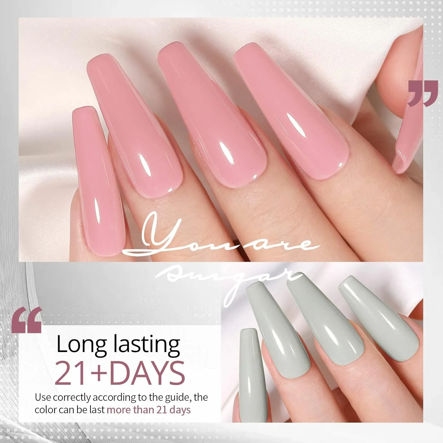 مجموعه لاک ژل ناخن پاییزی و زمستانی UR SUGAR، لاک ژل ناخن 6 رنگ صورتی خاکستری کلاسیک، کیت لاک ژل ناخن، مناسب برای مانیکور DIY، هدیه کریسمس برای زنان مجموعه لاک ژل ناخن پاییزی و زمستانی UR SUGAR، لاک ژل ناخن 6 رنگ صورتی خاکستری کلاسیک، کیت لاک ژل ناخن، مناسب برای مانیکور DIY، هدیه کریسمس برای زنان