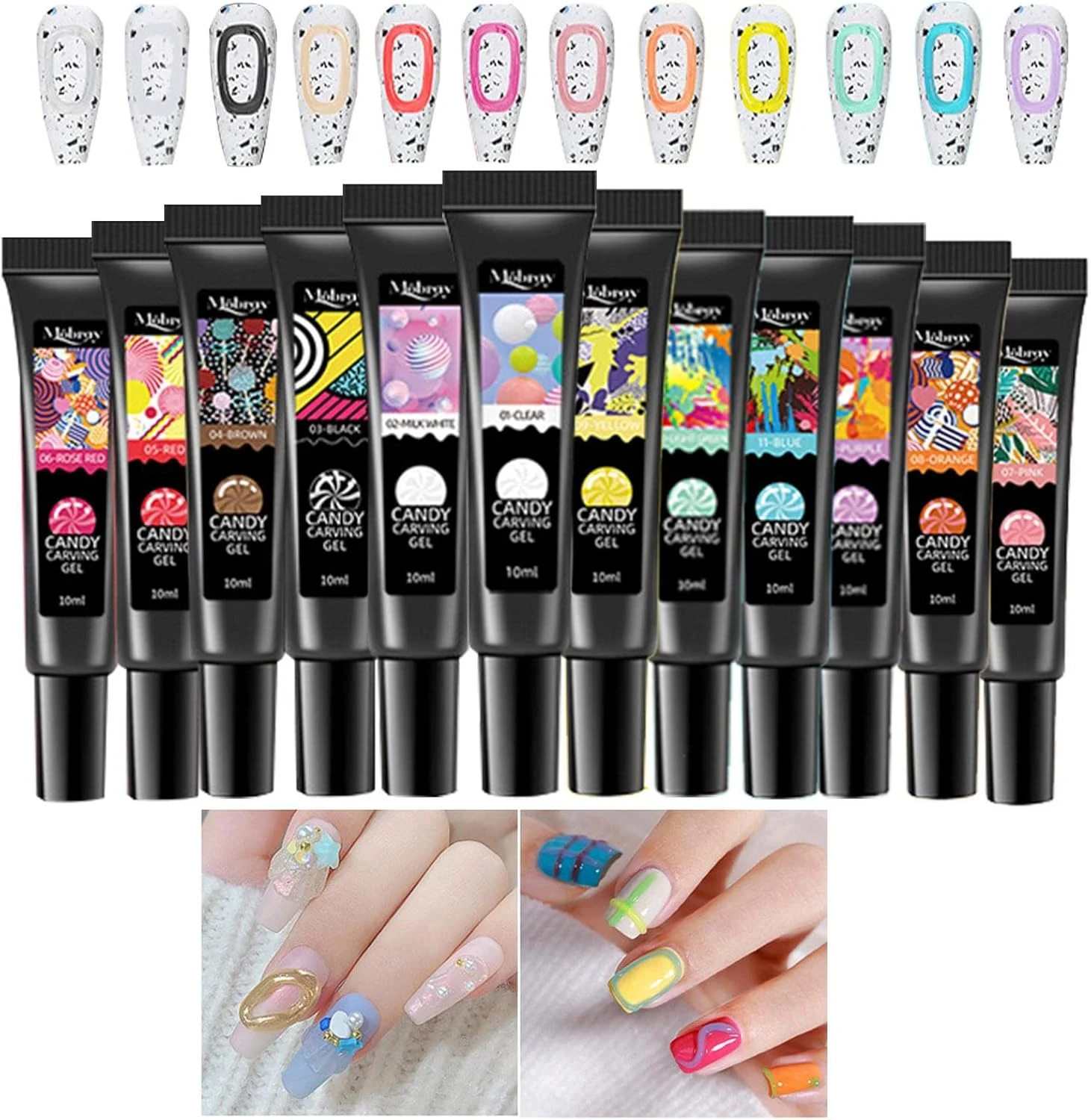 لاک ژل ناخن 5 عددی، لاک ژل پودینگ آبنباتی جامد 5 بعدی 12 عددی، ژل نقاشی چند منظوره هنری ناخن ژله ای برای مانیکور DIY خانگی لاک ژل ناخن 5 عددی، لاک ژل پودینگ آبنباتی جامد 5 بعدی 12 عددی، ژل نقاشی چند منظوره هنری ناخن ژله ای برای مانیکور DIY خانگی