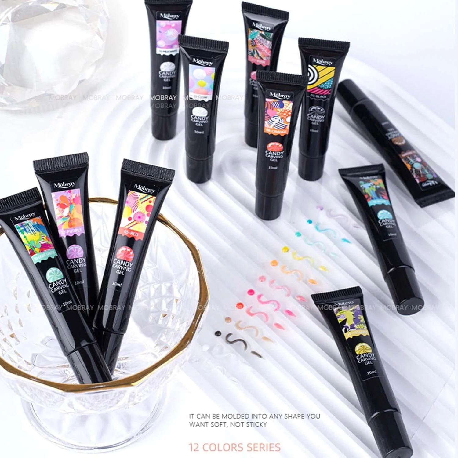 لاک ژل ناخن 5 عددی، لاک ژل پودینگ آبنباتی جامد 5 بعدی 12 عددی، ژل نقاشی چند منظوره هنری ناخن ژله ای برای مانیکور DIY خانگی لاک ژل ناخن 5 عددی، لاک ژل پودینگ آبنباتی جامد 5 بعدی 12 عددی، ژل نقاشی چند منظوره هنری ناخن ژله ای برای مانیکور DIY خانگی