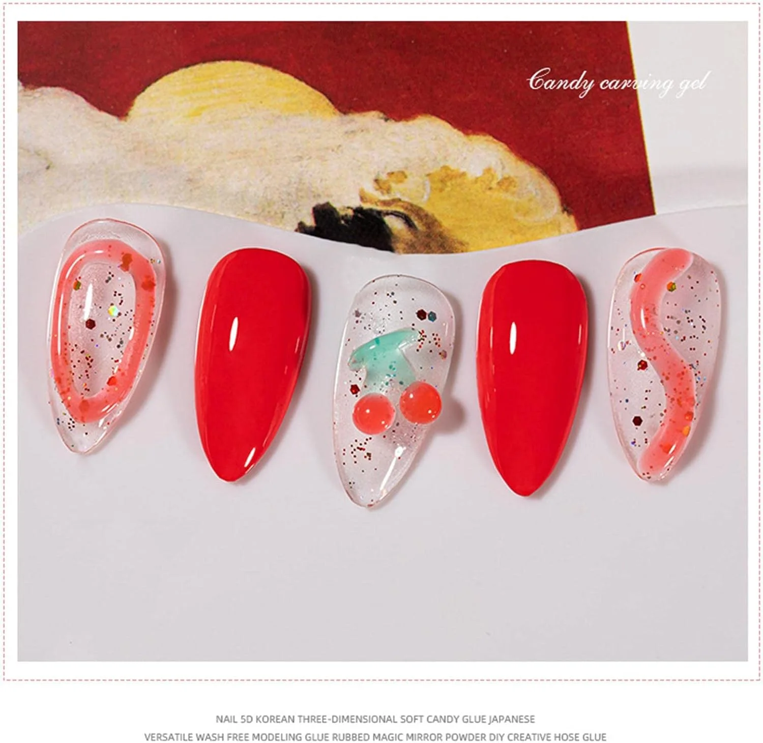 لاک ژل ناخن 5 عددی، لاک ژل پودینگ آبنباتی جامد 5 بعدی 12 عددی، ژل نقاشی چند منظوره هنری ناخن ژله ای برای مانیکور DIY خانگی لاک ژل ناخن 5 عددی، لاک ژل پودینگ آبنباتی جامد 5 بعدی 12 عددی، ژل نقاشی چند منظوره هنری ناخن ژله ای برای مانیکور DIY خانگی