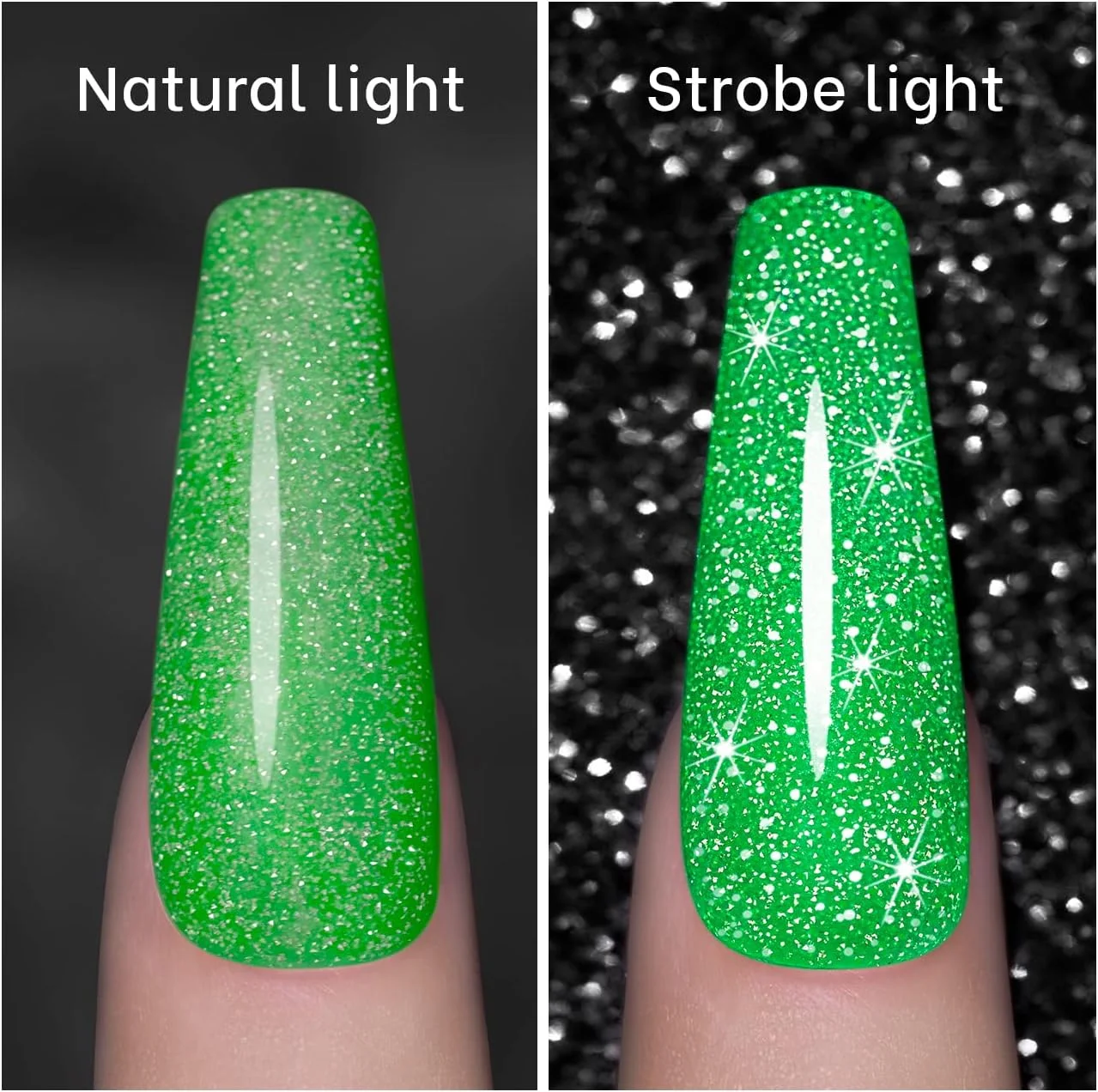 لاک ژل ناخن سبز RARJSM، 7.5 میلی لیتر، لاک ژل بازتابنده، لاک ژل اکلیلی، مجموعه آب نبات تابستانی، ژل ناخن سبز نئون درخشان الماسی برای شروع کننده های ناخن DIY، نیاز به لامپ UV LED