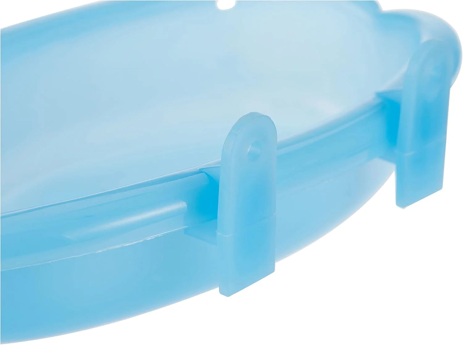 ظرف حمام پرنده مومو بر با آینه برای قفس، آبی