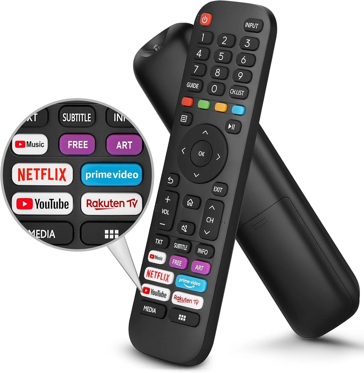 ریموت کنترل یونیورسال YOSUN برای تلویزیون های هوشمند Hisense، ریموت جایگزین برای تمام تلویزیون های هوشمند LED LCD Hisense مدل های ERF2G60H EN2A27 EN2BK27S ریموت کنترل یونیورسال YOSUN برای تلویزیون های هوشمند Hisense، ریموت جایگزین برای تمام تلویزیون های هوشمند LED LCD Hisense مدل های ERF2G60H EN2A27 EN2BK27S