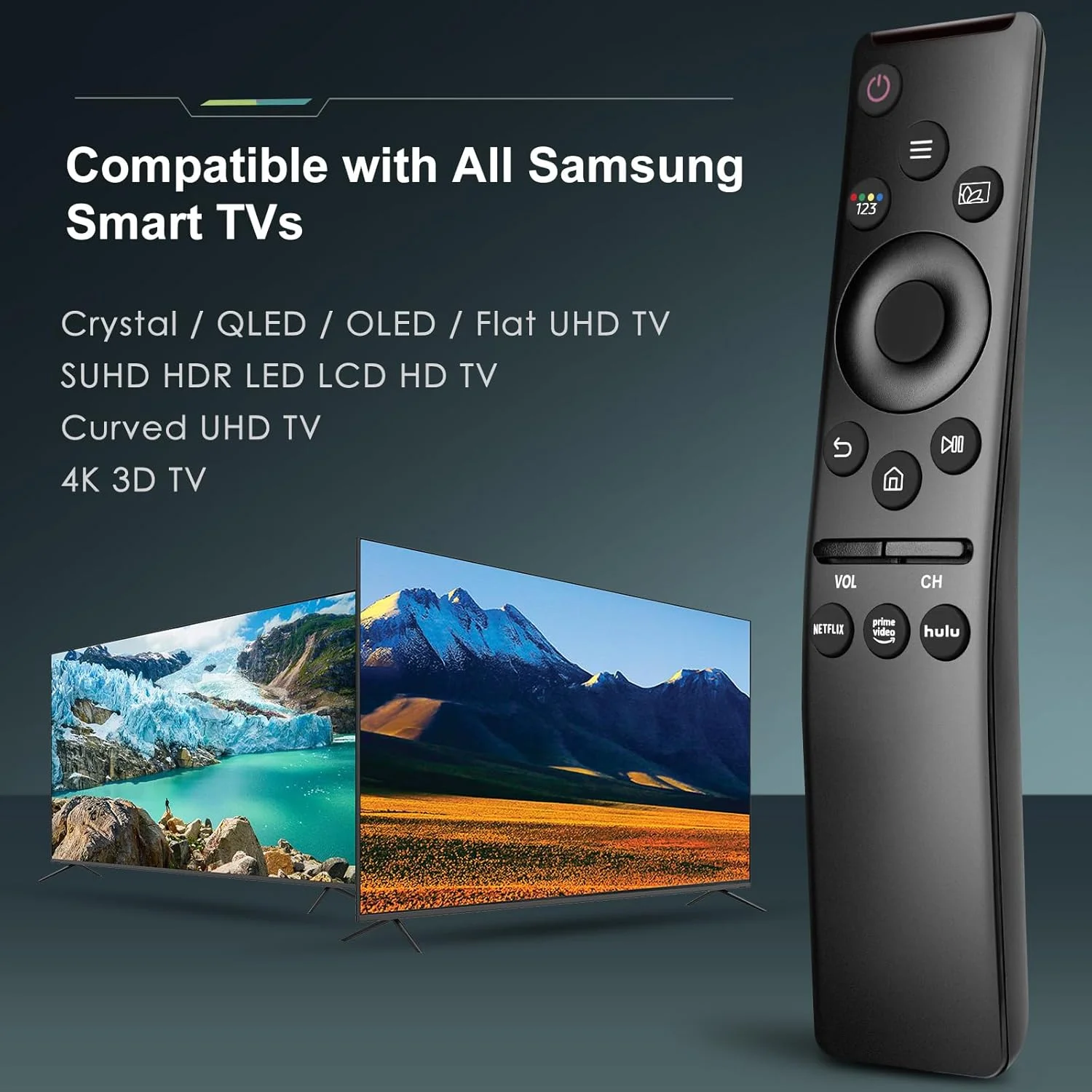 جدیدترین کنترل از راه دور جهانی YOSUN سازگار با تمام تلویزیون های سامسونگ، مناسب برای تمام تلویزیون های هوشمند LED QLED UHD SUHD HDR LCD Frame Curved Solar HDTV 4K 8K 3D سامسونگ BN59-01312A جدیدترین کنترل از راه دور جهانی YOSUN سازگار با تمام تلویزیون های سامسونگ، مناسب برای تمام تلویزیون های هوشمند LED QLED UHD SUHD HDR LCD Frame Curved Solar HDTV 4K 8K 3D سامسونگ BN59-01312A