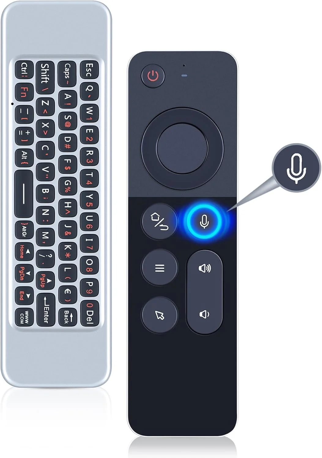 موس هوایی 2.4G W3، کیبورد بی‌سیم، کنترل صوتی، کنترل از راه دور یادگیری IR، حسگر حرکتی 6 محوره برای تلویزیون هوشمند، اندروید باکس، کامپیوتر