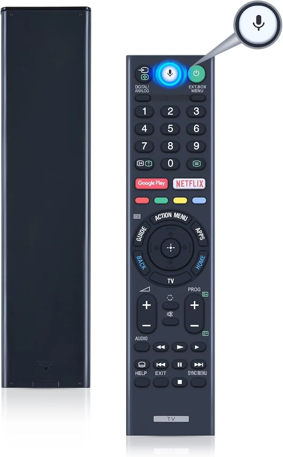 کنترل از راه دور صوتی WDZP RMF-TX310P مناسب برای تلویزیون های هوشمند سونی سری X78F، سری X83F، سری X75F، سری TVA8G، سری X85F، سری X90F، سری X80G