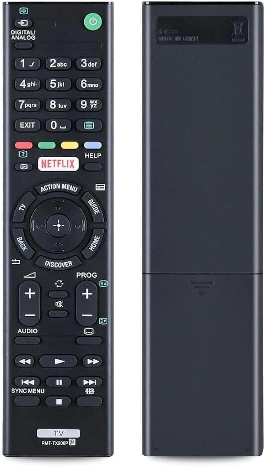 ریموت کنترل جدید RMT-TX200P مناسب برای تلویزیون سونی براویا مدل های KD-65X7500D KD-55X7000D KD-49X7000D KD65X7500D KD55X7000D KD49X7000D