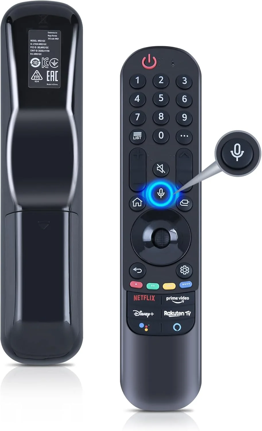 ریموت کنترل جادویی صوتی AN-MR21GC MR21GC سازگار با تلویزیون های هوشمند ال جی 2019 2020 2021