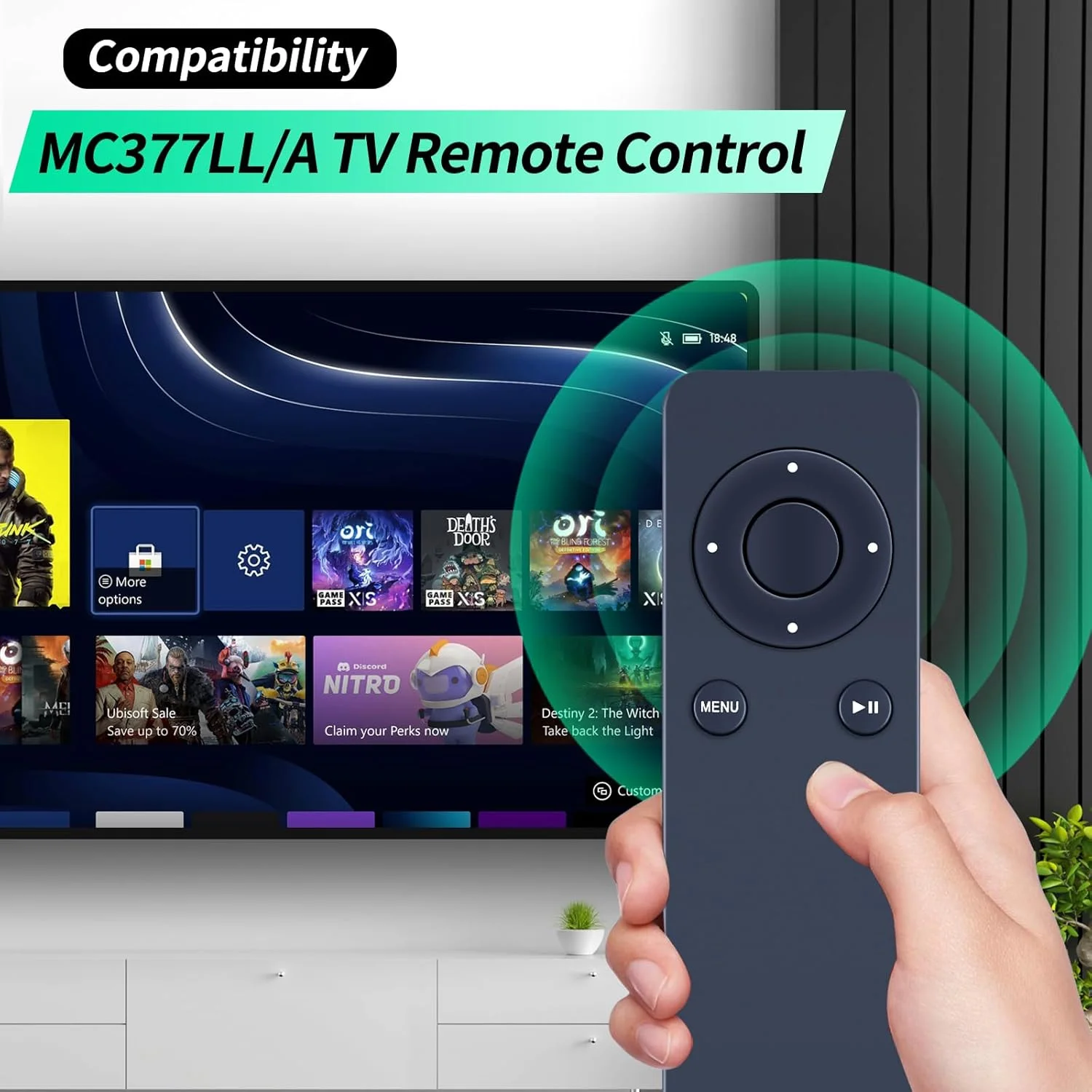 WDZP New Replacement Remote Control suit for Apple tv 1 2 3 A1427 A1469 A1378 A1294 V Box 1651APPLE MC377LL/A MD199LL/A MC572LL/A MM4T2AM/A MM4T2ZM/A Mac Music System (No Voice Function) WDZP New Replacement Remote Control suit for Apple tv 1 2 3 A1427 A1469 A1378 A1294 V Box 1651APPLE MC377LL/A MD199LL/A MC572LL/A MM4T2AM/A MM4T2ZM/A Mac Music System (No Voice Function)