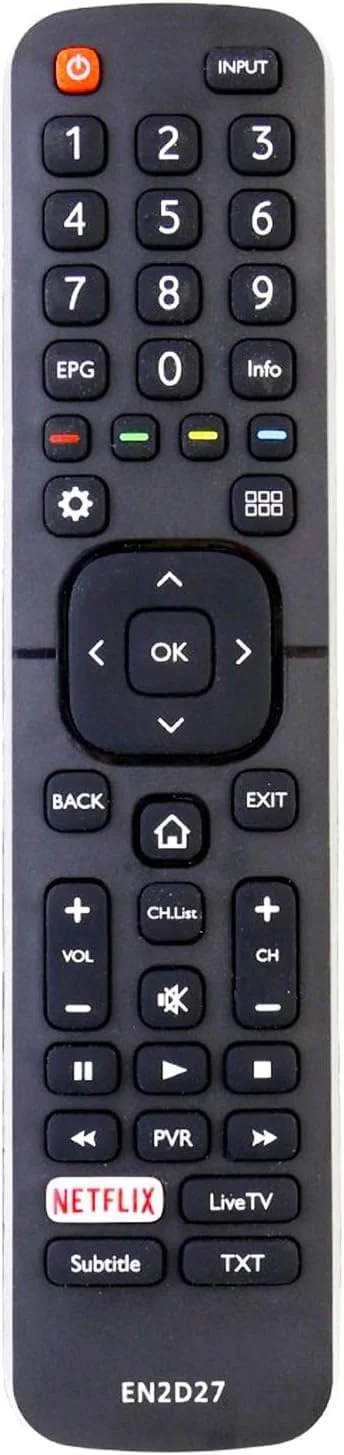 WDZP EN2D27 Replace Remote Control fit for Hisense Smart LED TV H5C H8C 50H6B 55H6B 50H6GB 50H7GB 55H7B 65H7B Series
