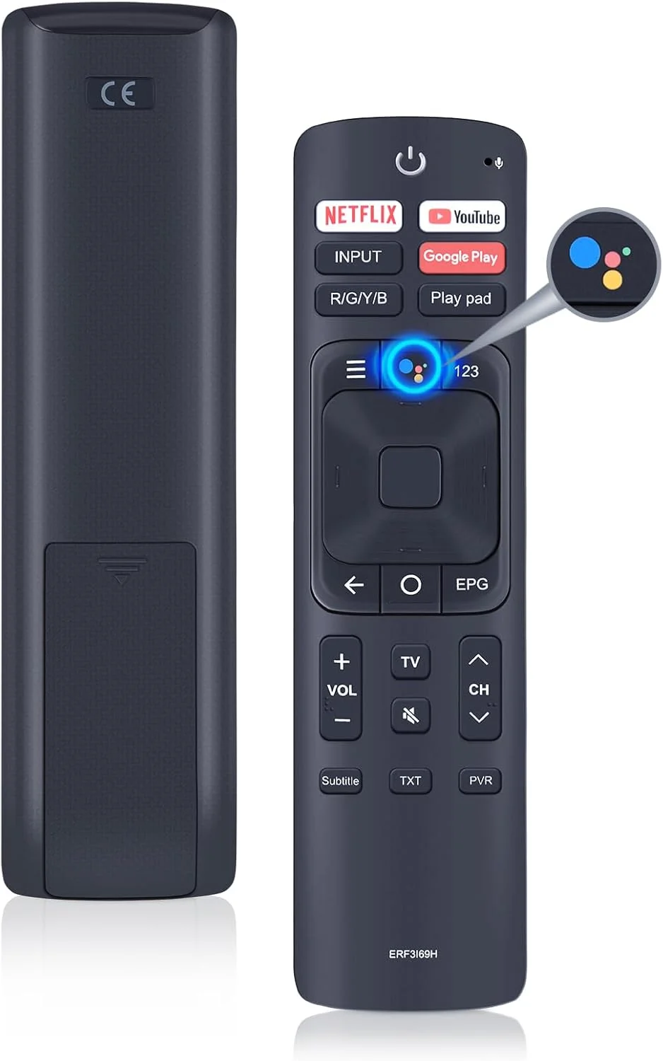 ریموت کنترل صوتی جایگزین WDZP ERF3I69H سازگار با تلویزیون هوشمند 4K Hisense مدل‌های 50RG 55RG 65RG 55H9100E 55Q8809 65H9100E، مناسب برای ERF3B69 ERF3A69 ERF3A69S ERF3B69S ERF3I69H W9HBRCB0006