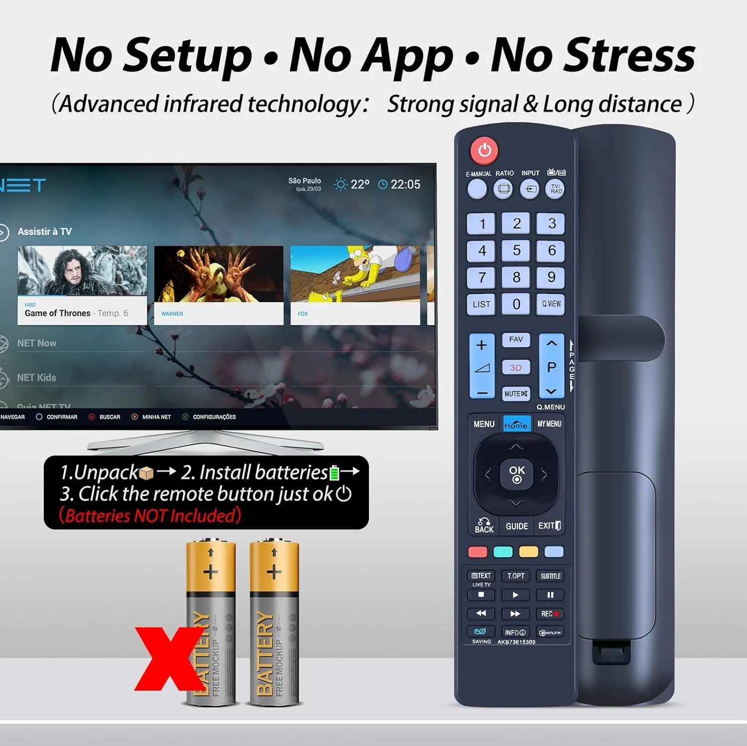 ریموت کنترل جایگزین WDZP New AKB73615306 AKB73615309 برای تلویزیون ال جی مدل های 32LM6200 32LM6400 32LM6410 42LM6200 42LM6410 42LM6700 42LM7600 ریموت کنترل جایگزین WDZP New AKB73615306 AKB73615309 برای تلویزیون ال جی مدل های 32LM6200 32LM6400 32LM6410 42LM6200 42LM6410 42LM6700 42LM7600