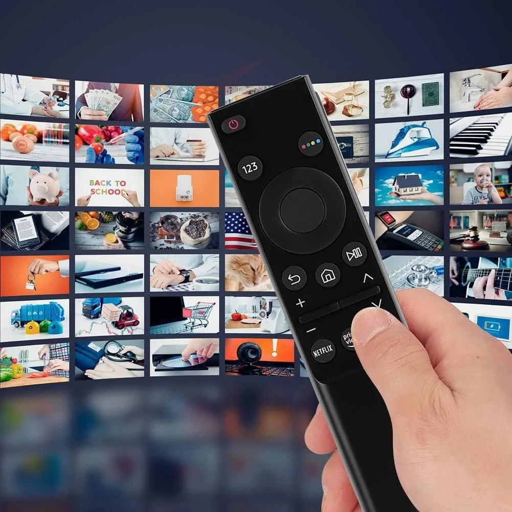 ریموت کنترل تلویزیون هوشمند BN59-01358B برای تلویزیون های سامسونگ مدل های BN59-1358C BN59-1358D BN59-01350 BN59-01363 دارای دکمه های Netflix و Rakuten TV ریموت کنترل تلویزیون هوشمند BN59-01358B برای تلویزیون های سامسونگ مدل های BN59-1358C BN59-1358D BN59-01350 BN59-01363 دارای دکمه های Netflix و Rakuten TV