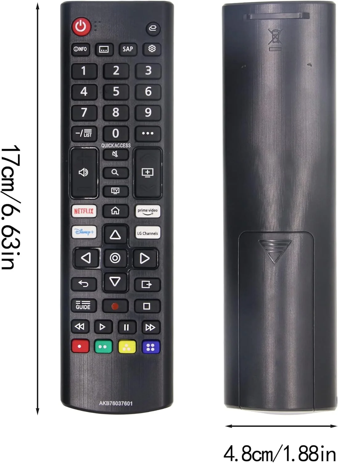 Universal Replacement Remote for LG Smart TVs – Compatible with LCD, LED, OLED, UHD, HDTV, Plasma, Magic, 3D, 4K WebOS Models (AKB75095307, AKB75375604, AKB75675304, AKB74915305) Universal Replacement Remote for LG Smart TVs – Compatible with LCD, LED, OLED, UHD, HDTV, Plasma, Magic, 3D, 4K WebOS Models (AKB75095307, AKB75375604, AKB75675304, AKB74915305)