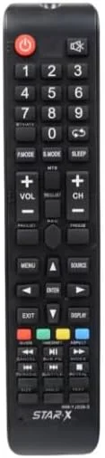 STAR X Universal Remote Control, IR Technology, Compatible with STAR X TV Models, Black STAR X Universal Remote Control, IR Technology, Compatible with STAR X TV Models, Black