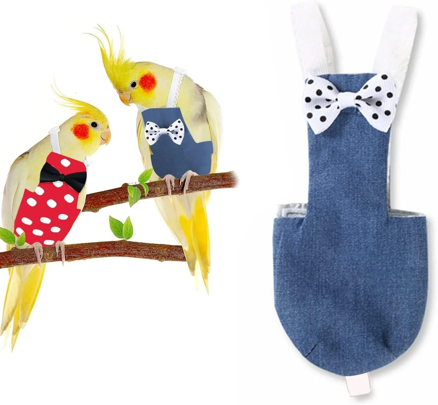 لباس پرواز پرنده، پوشک با لایه های داخلی، لباس ضد آب ادرار برای طوطی ها، عروس هلندی، ماکائو، باجریگار آفریقایی، مرغ عشق (M، کابوی آبی) لباس پرواز پرنده، پوشک با لایه های داخلی، لباس ضد آب ادرار برای طوطی ها، عروس هلندی، ماکائو، باجریگار آفریقایی، مرغ عشق (M، کابوی آبی)