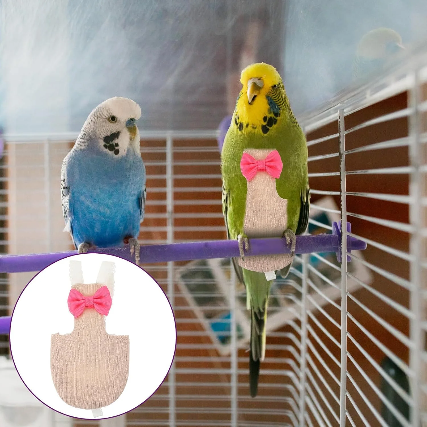 ست 3 عددی پوشک پرنده، لباس پرواز پرنده، پوشک طوطی عروس هلندی، کبوتر، غاز، لباس مناسب برای اردک، حیوانات، طوطی کوتوله، پنبه ای