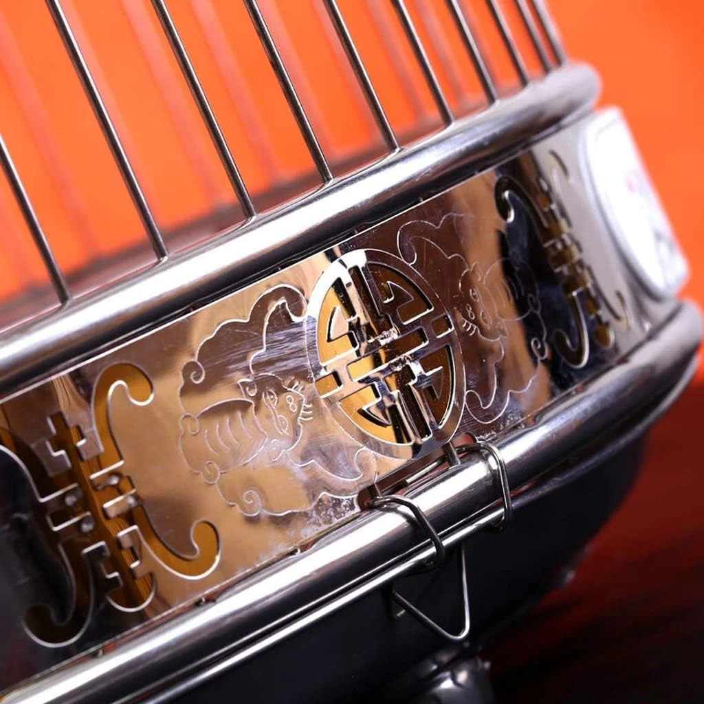 قفس پرنده پیاولینگ، قفس پرنده استیل ضد زنگ، قفس آویز گرد، خانه پرنده بزرگ برای طوطی، عروس هلندی، فنچ، قناری، مرغ عشق بادوام (سایز: 36 سانتی متر) قفس پرنده پیاولینگ، قفس پرنده استیل ضد زنگ، قفس آویز گرد، خانه پرنده بزرگ برای طوطی، عروس هلندی، فنچ، قناری، مرغ عشق بادوام (سایز: 36 سانتی متر)