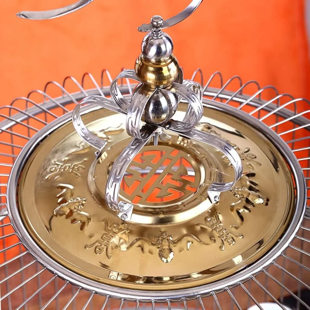 قفس پرنده پیاولینگ، قفس پرنده استیل ضد زنگ، قفس آویز گرد، خانه پرنده بزرگ برای طوطی، عروس هلندی، فنچ، قناری، مرغ عشق بادوام (سایز: 36 سانتی متر) قفس پرنده پیاولینگ، قفس پرنده استیل ضد زنگ، قفس آویز گرد، خانه پرنده بزرگ برای طوطی، عروس هلندی، فنچ، قناری، مرغ عشق بادوام (سایز: 36 سانتی متر)