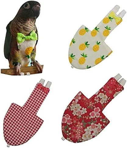 پوشک طوطی حیوانات خانگی zhengpingpai با کراوات طرح میوه ای و گلدار رنگارنگ زیبا (رنگ: گل قرمز، سایز: S) پوشک طوطی حیوانات خانگی zhengpingpai با کراوات طرح میوه ای و گلدار رنگارنگ زیبا (رنگ: گل قرمز، سایز: S)