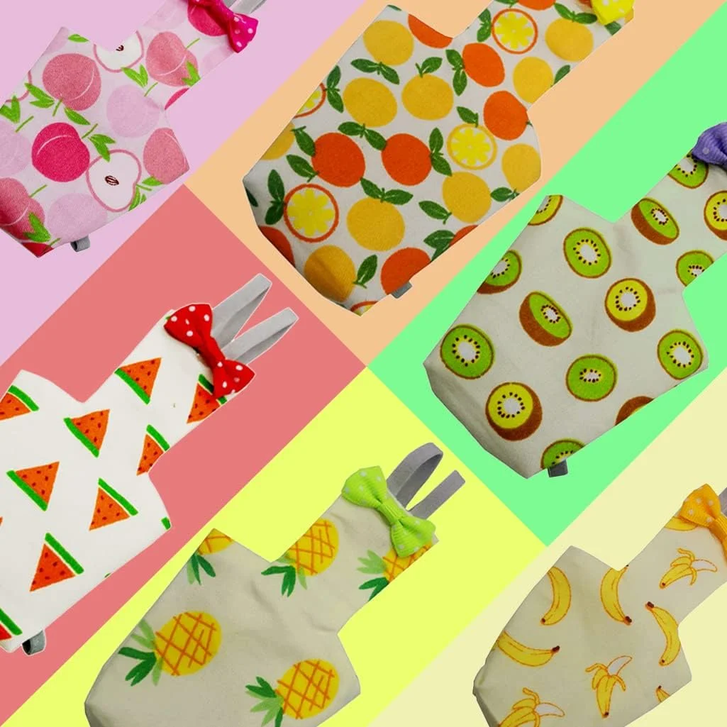 6 عدد پوشک پرنده، پوشک طوطی قابل شستشو و استفاده مجدد با لایه داخلی ضد آب، لباس پرواز پرندگان کوچک نرم برای مرغ عشق، طوطی کوتوله، عروس هلندی 6 عدد پوشک پرنده، پوشک طوطی قابل شستشو و استفاده مجدد با لایه داخلی ضد آب، لباس پرواز پرندگان کوچک نرم برای مرغ عشق، طوطی کوتوله، عروس هلندی