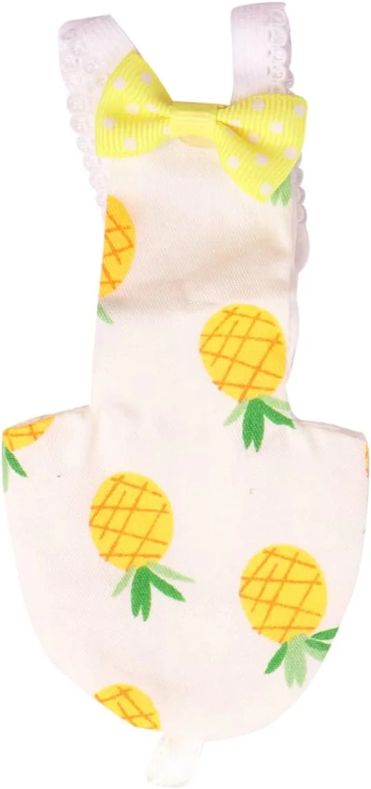 پوشک پرنده قابل شستشو، پوشک طوطی قابل استفاده مجدد، شورت پوشک ضد آب پرنده، لوازم حیوانات خانگی برای عروس هلندی (آناناس L)