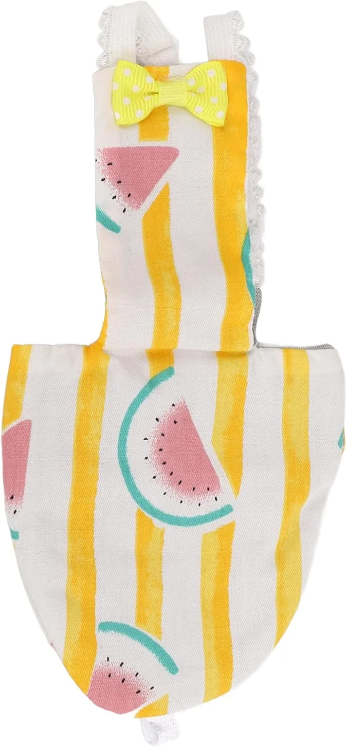 پوشک پرنده قابل شستشو - لباس پرواز قابل تنظیم و استفاده مجدد برای مرغ عشق، عروس هلندی، کانور و پرندگان کوچک خانگی (M)