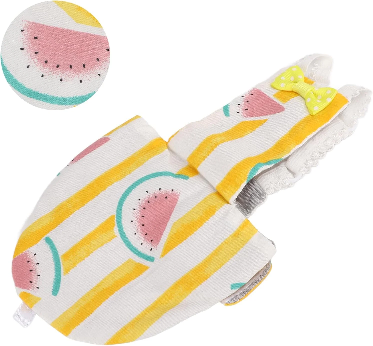 پوشک پرنده قابل شستشو - لباس پرواز قابل تنظیم و استفاده مجدد برای مرغ عشق، عروس هلندی، کانور و پرندگان کوچک خانگی (M)