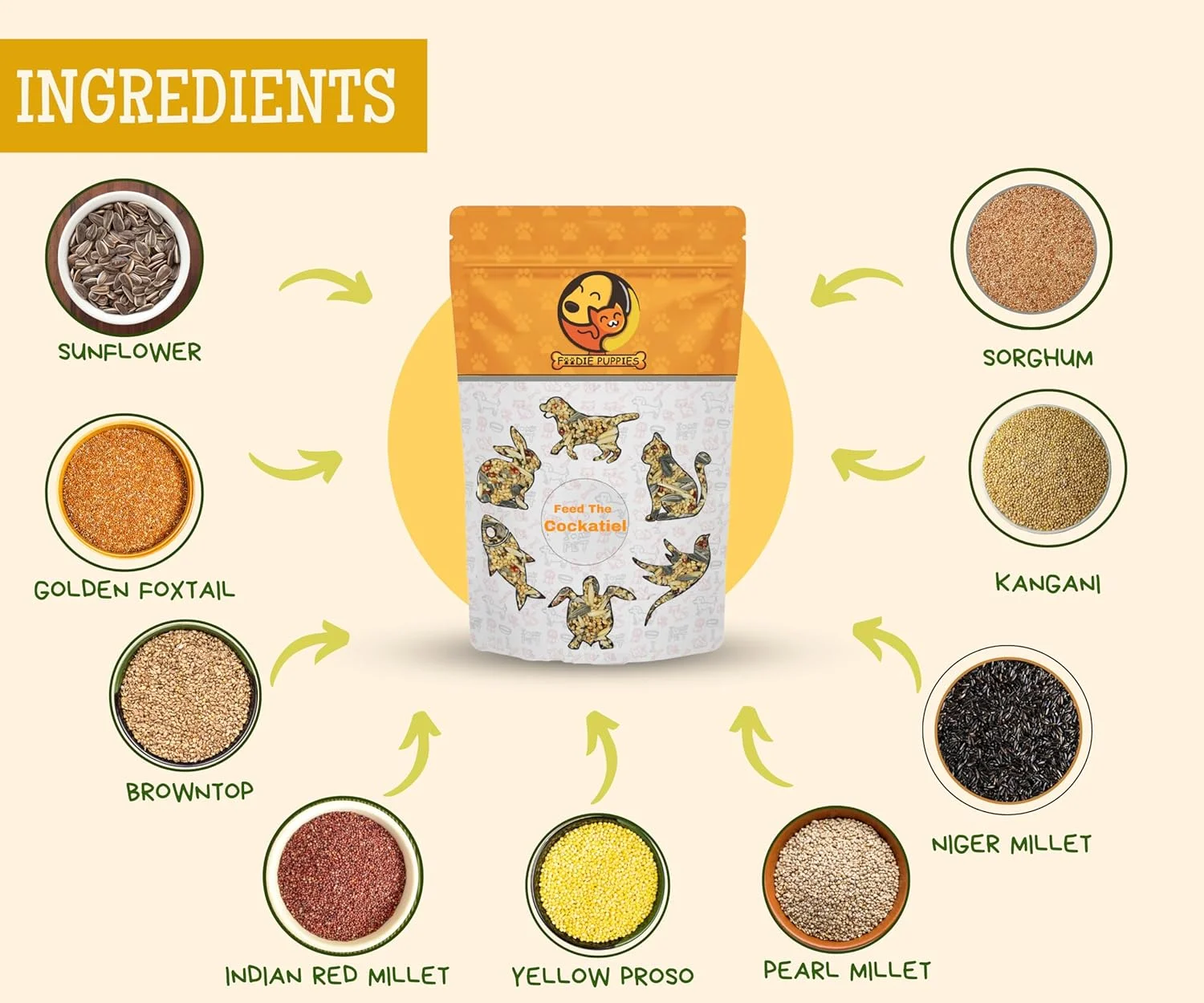 غذای پرنده فودی پاپی مخصوص عروس هلندی - 1 کیلوگرم | مخلوط دانه های ممتاز طبیعی و سالم، دانه قناری، تخمه آفتابگردان | دانه های غذای روزانه پرندگان | تمام مراحل زندگی (کیسه - غذای عروس هلندی، 1 کیلوگرم) غذای پرنده فودی پاپی مخصوص عروس هلندی - 1 کیلوگرم | مخلوط دانه های ممتاز طبیعی و سالم، دانه قناری، تخمه آفتابگردان | دانه های غذای روزانه پرندگان | تمام مراحل زندگی (کیسه - غذای عروس هلندی، 1 کیلوگرم)