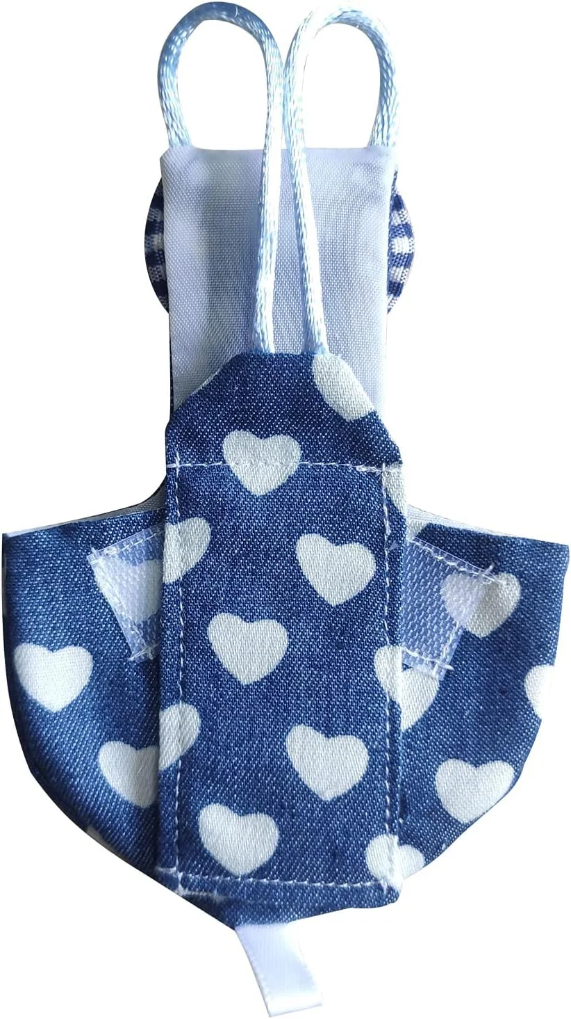 لباس پرواز با پوشک پرنده VANTRONIK VANFAVORI به همراه بند پرواز 80 اینچی برای طوطی ها، عروس هلندی و سایر پرندگان خانگی، شامل یک پد پنبه ای، سایز S، طرح قلب جین لباس پرواز با پوشک پرنده VANTRONIK VANFAVORI به همراه بند پرواز 80 اینچی برای طوطی ها، عروس هلندی و سایر پرندگان خانگی، شامل یک پد پنبه ای، سایز S، طرح قلب جین