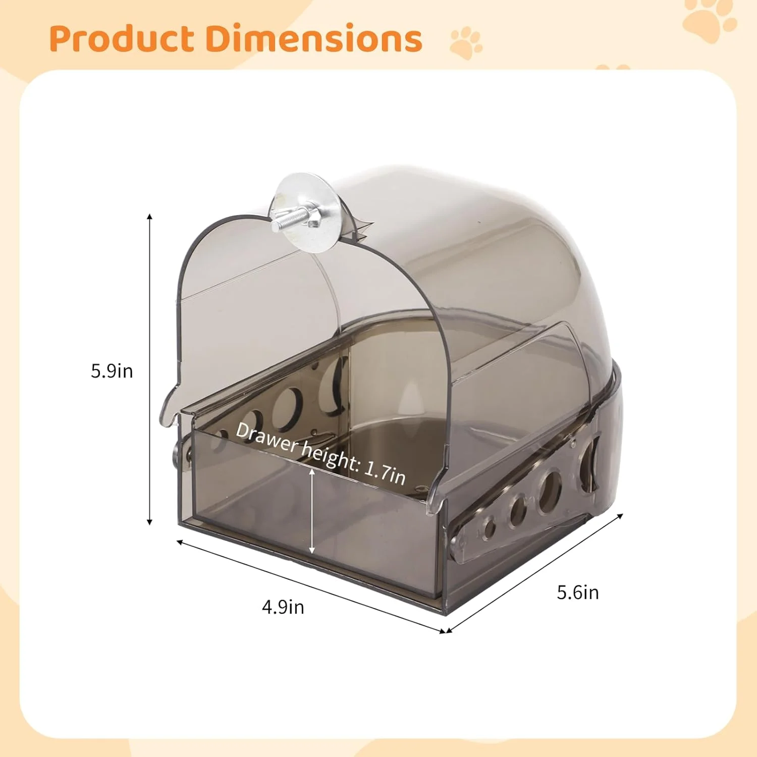 ظرف حمام پرنده Tideme، مناسب برای قفس پرندگان ظرف حمام پرنده Tideme، مناسب برای قفس پرندگان