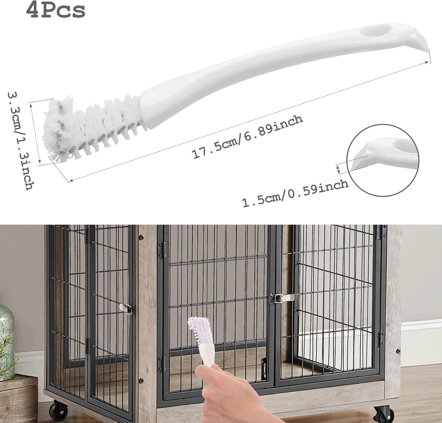 تمیز کننده قفس پرنده TNTGMG، 4 عدد تمیز کننده قفس پرنده با دسته های بلند، 17.5 x 1.5 x 3.3 سانتی متر، خراشنده تمیز کننده فضولات پرنده از جنس استنلس استیل، برس بادوام برای قفس های طوطی، لانه ها، میله ها تمیز کننده قفس پرنده TNTGMG، 4 عدد تمیز کننده قفس پرنده با دسته های بلند، 17.5 x 1.5 x 3.3 سانتی متر، خراشنده تمیز کننده فضولات پرنده از جنس استنلس استیل، برس بادوام برای قفس های طوطی، لانه ها، میله ها