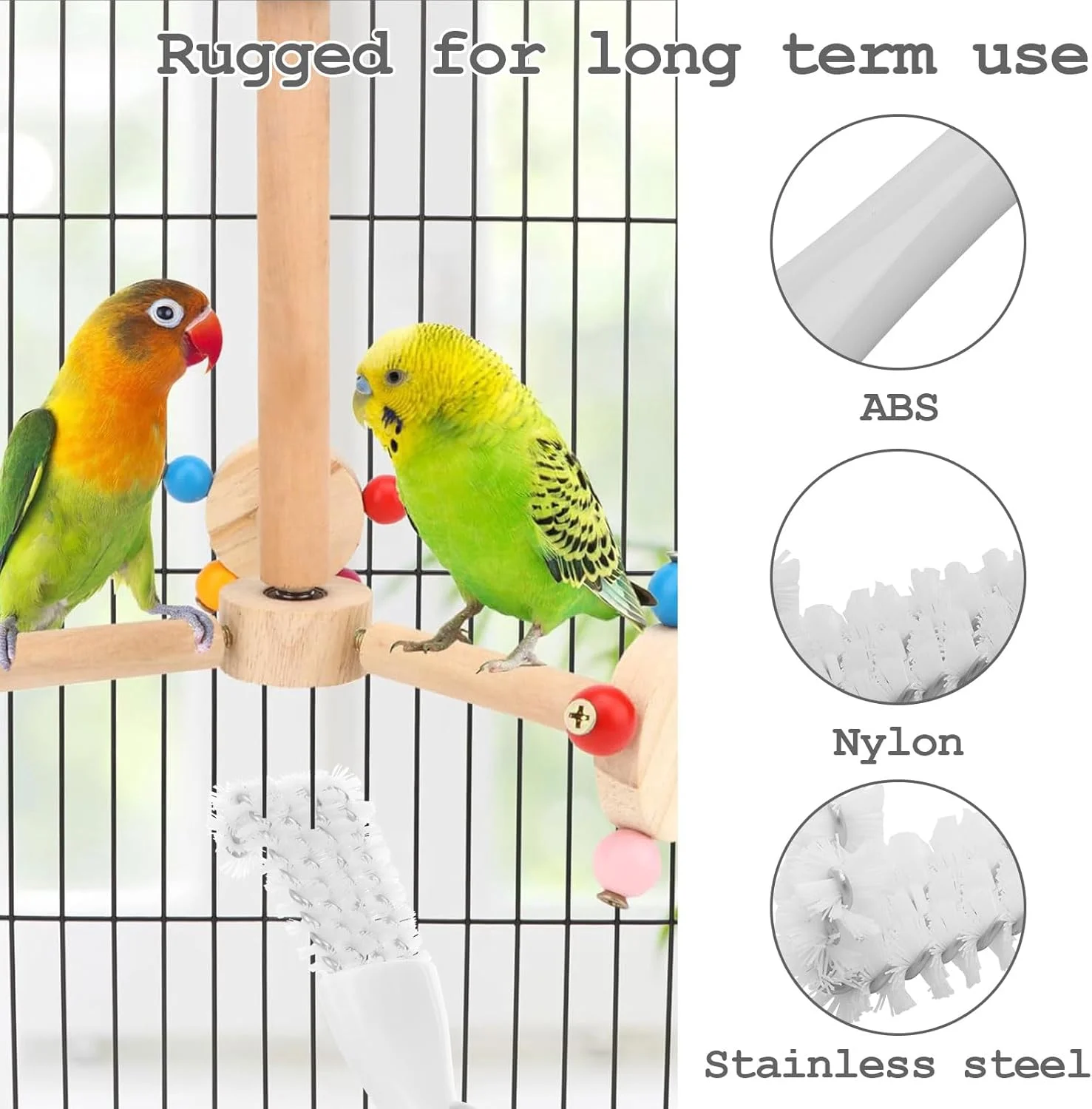 تمیز کننده قفس پرنده TNTGMG، 4 عدد تمیز کننده قفس پرنده با دسته های بلند، 17.5 x 1.5 x 3.3 سانتی متر، خراشنده تمیز کننده فضولات پرنده از جنس استنلس استیل، برس بادوام برای قفس های طوطی، لانه ها، میله ها تمیز کننده قفس پرنده TNTGMG، 4 عدد تمیز کننده قفس پرنده با دسته های بلند، 17.5 x 1.5 x 3.3 سانتی متر، خراشنده تمیز کننده فضولات پرنده از جنس استنلس استیل، برس بادوام برای قفس های طوطی، لانه ها، میله ها