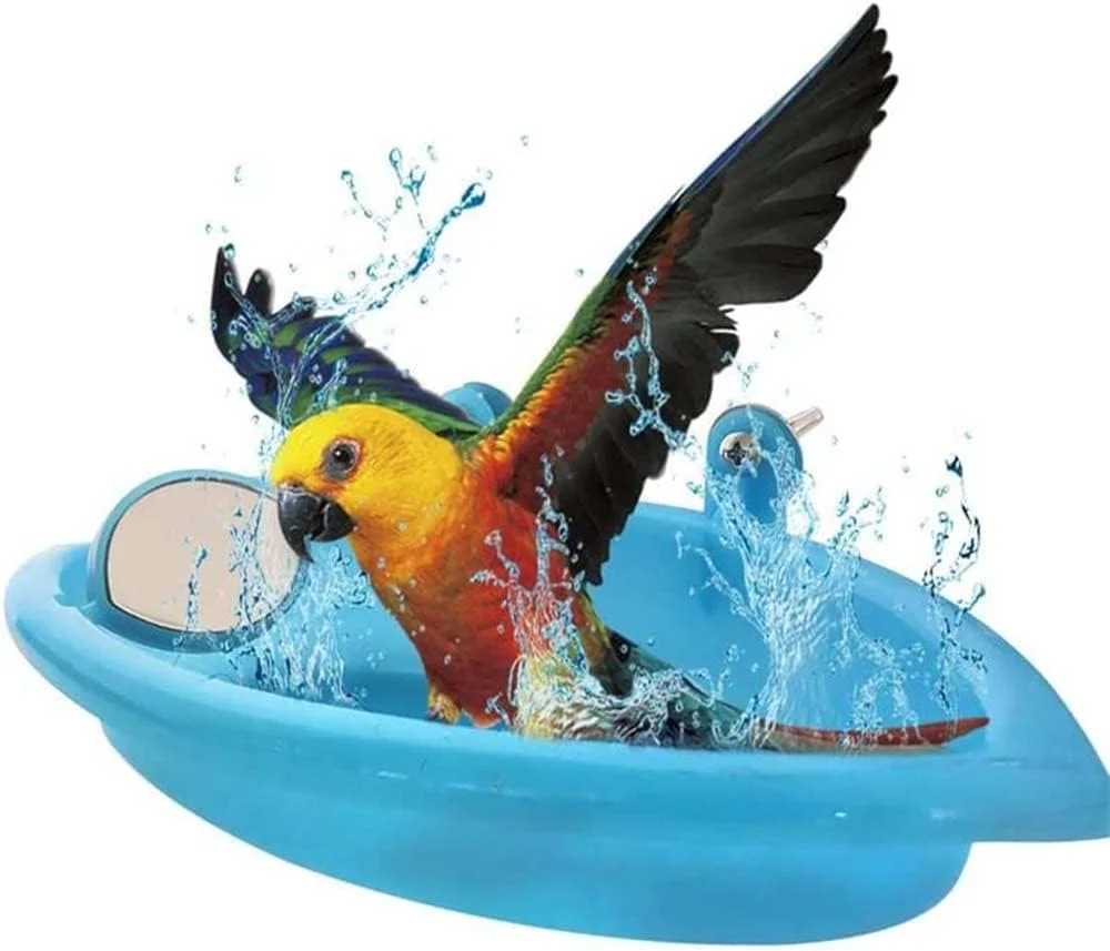 حوضچه حمام پرنده SYOSI، ظرف آویز، اسباب بازی حمام پرنده، طوطی، مرغ عشق، طوطی استرالیایی، قفس کوکاتیل، دوش آب، غذاخوری با آینه دو طرفه چرخشی، 2 عدد حوضچه حمام پرنده SYOSI، ظرف آویز، اسباب بازی حمام پرنده، طوطی، مرغ عشق، طوطی استرالیایی، قفس کوکاتیل، دوش آب، غذاخوری با آینه دو طرفه چرخشی، 2 عدد